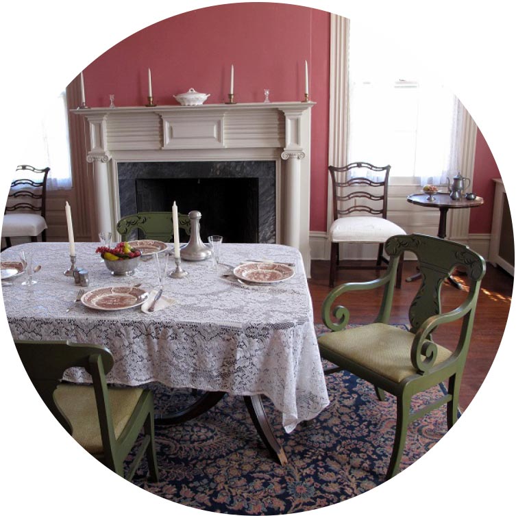 Places To Go - Photograph of Dining Room - Abraham Staats House in Central New Jersey