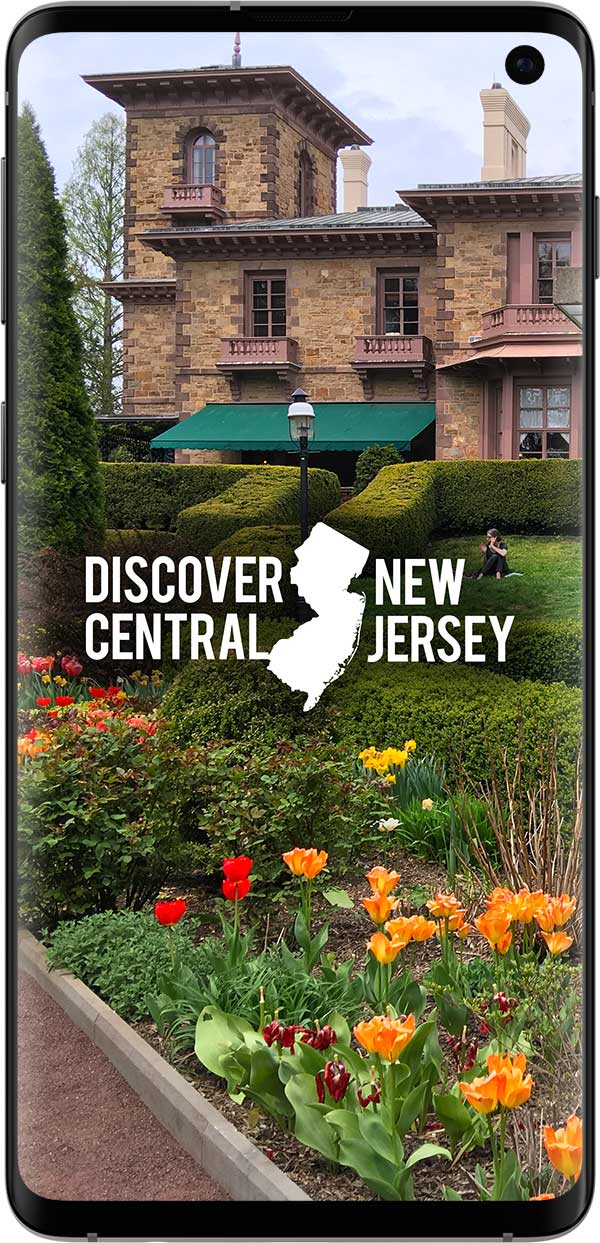 Discover Central New Jersey Smartphone Device Website Loaded On Screen About Us - Collaborative Initiative 