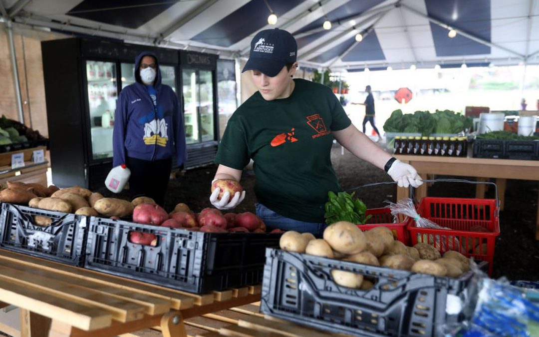 Norz-Hill Farm offers personal shoppers in an open-air tent